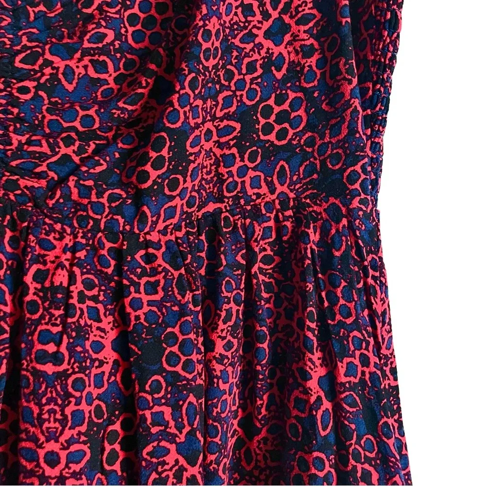 Free People Tabitha Floral Sweetheart Neck Cap Sleeve Babydoll Mini Dress M NWT